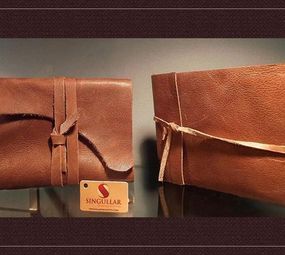 Cadernos artesanais costurados à mão