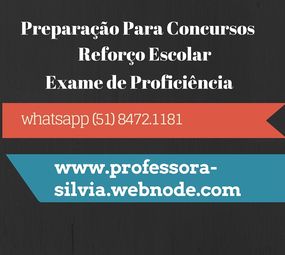 Aulas Particulares de Português e Inglês para Concursos e Vestibulares