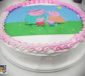 Bolos personalizados - Papel arroz Pepa Pig